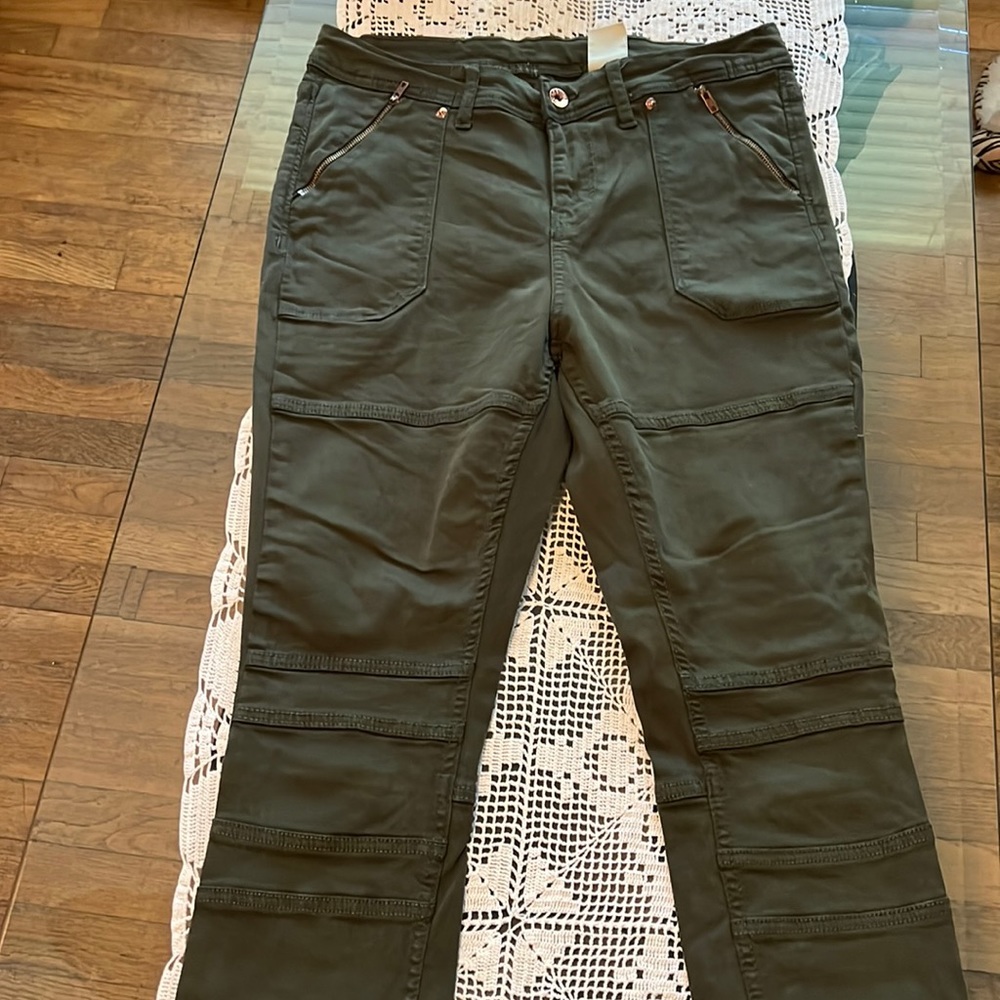 Dark Green H&M Skinny Pants